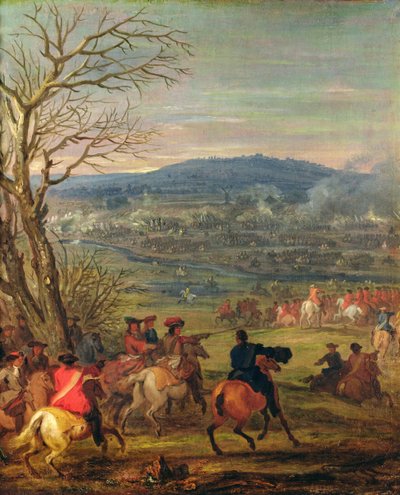 Louis XIV (1638-1715) en bataille près du Mont Cassel, 11 avril 1677, vers 1678 - Adam Frans van der Meulen